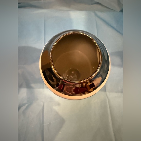 Small White & Silver Nordic Modern Ceramic Vase Brand New - Picture 9 of 10